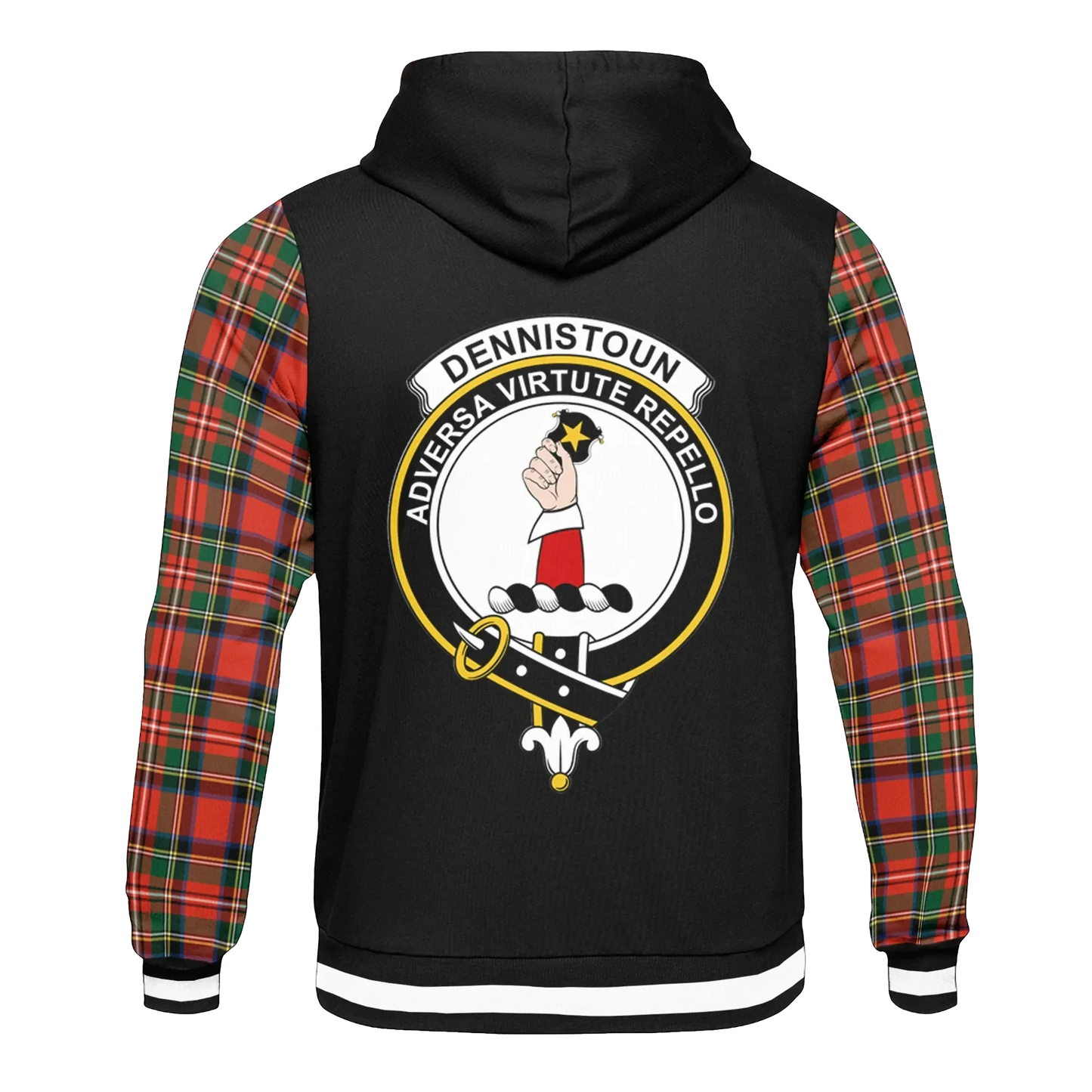 Printivon Dennistoun Tartan All Over Print Hoodie