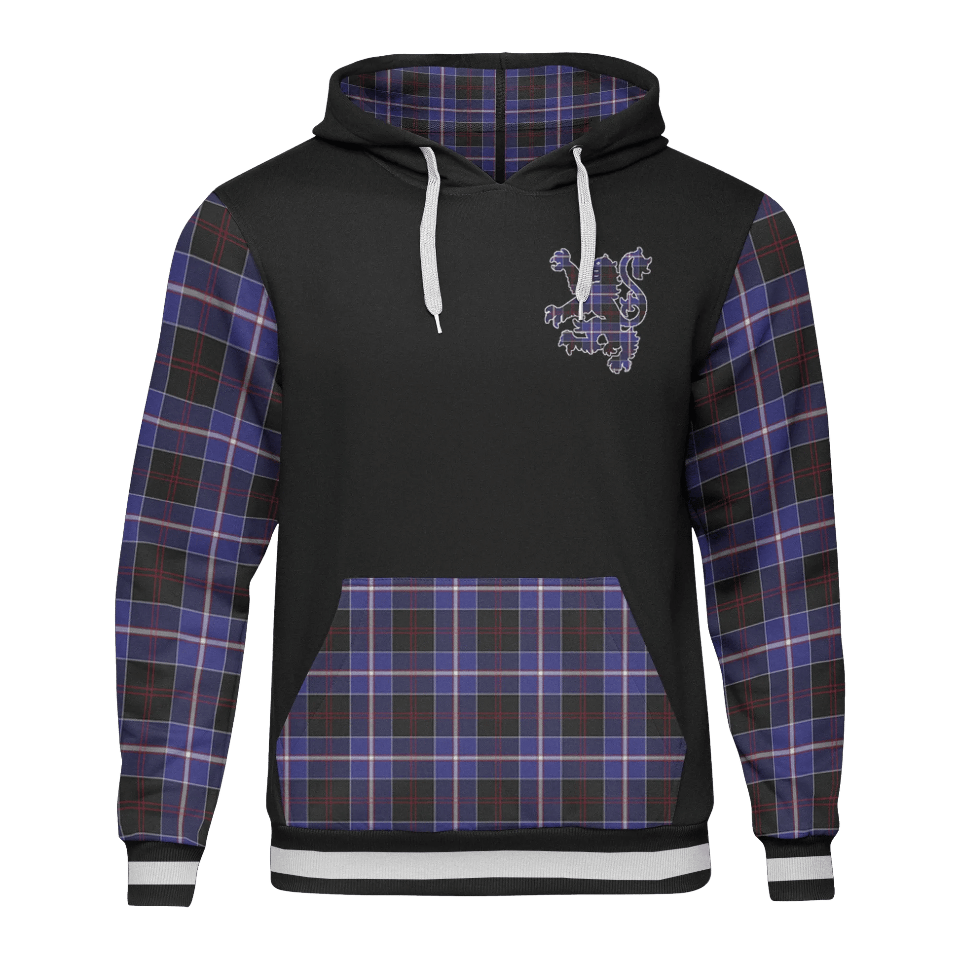 Printivon Dunlop Tartan All Over Print Hoodie