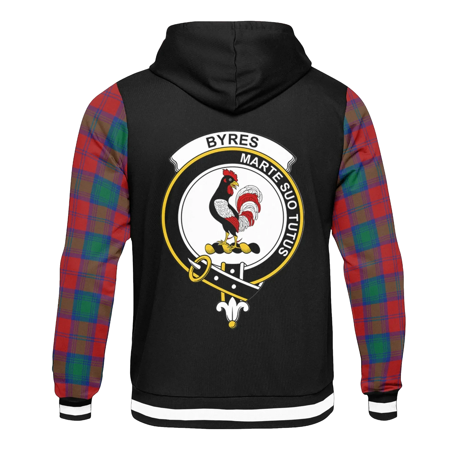 Printivon Byres Tartan All Over Print Hoodie