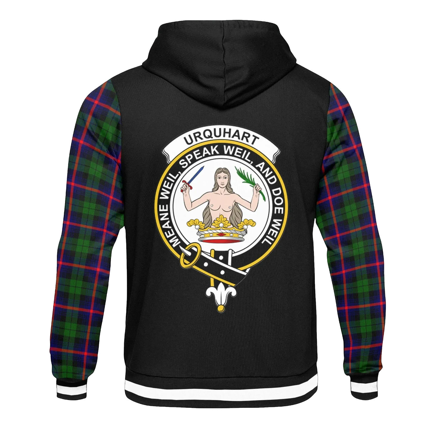 Printivon Urquhart Tartan All Over Print Hoodie