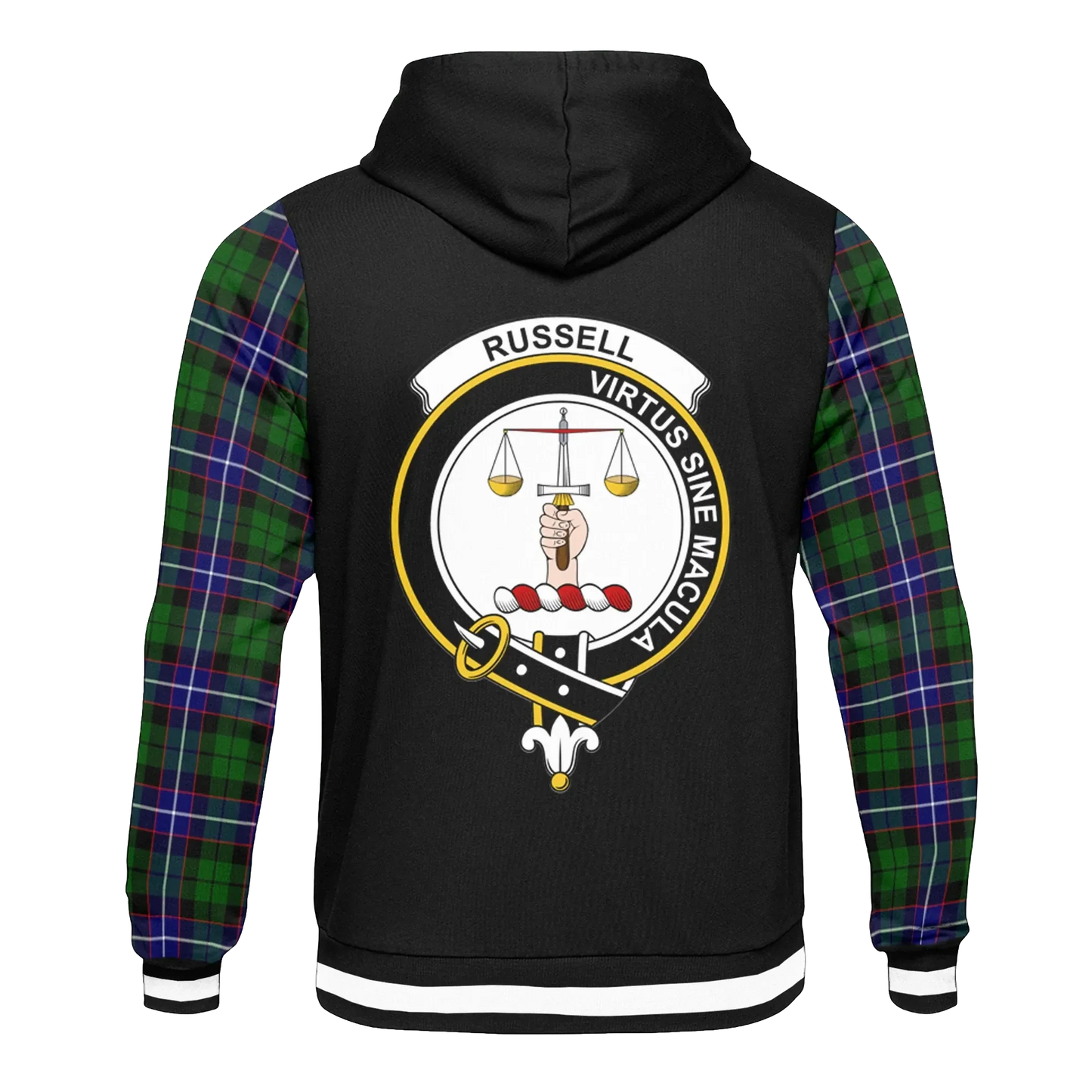Printivon Russell Tartan All Over Print Hoodie