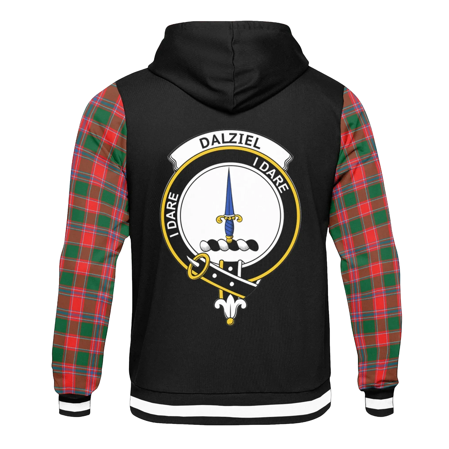 Printivon Dalziel Tartan All Over Print Hoodie