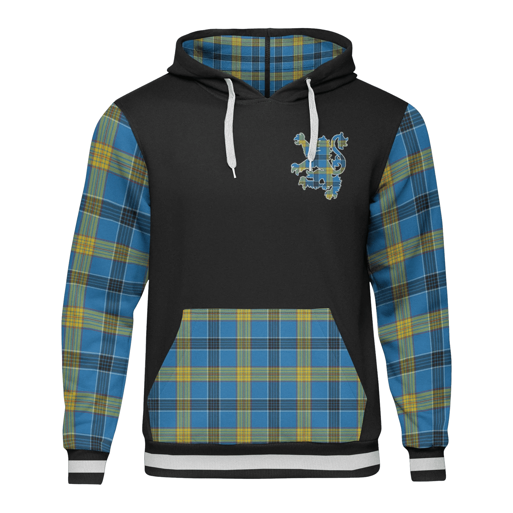 Printivon Laing Tartan All Over Print Hoodie