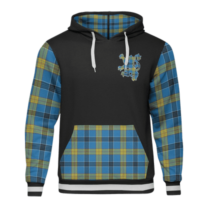 Printivon Laing Tartan All Over Print Hoodie