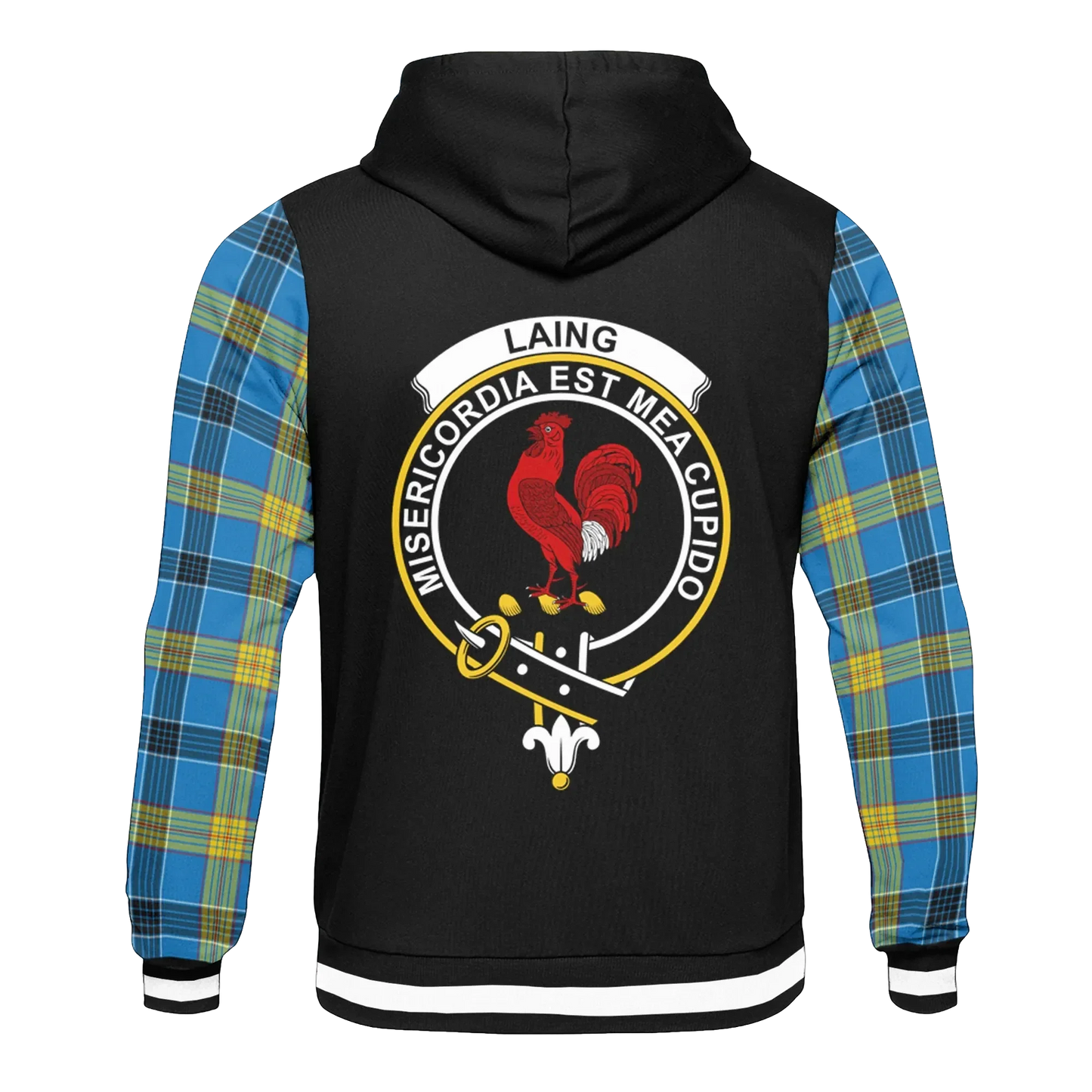 Printivon Laing Tartan All Over Print Hoodie