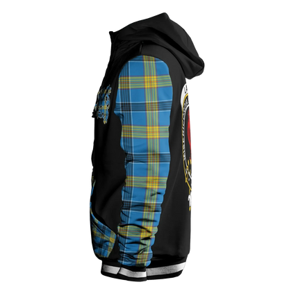 Printivon Laing Tartan All Over Print Hoodie