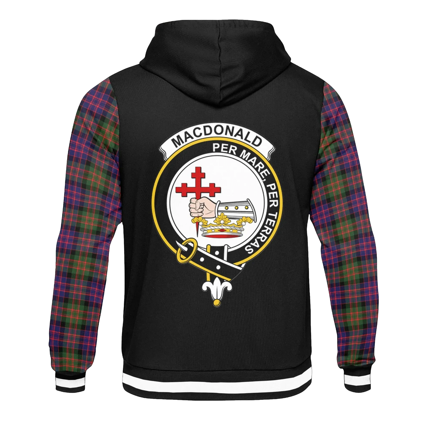 Printivon Macdonald Clan Donald Tartan All Over Print Hoodie