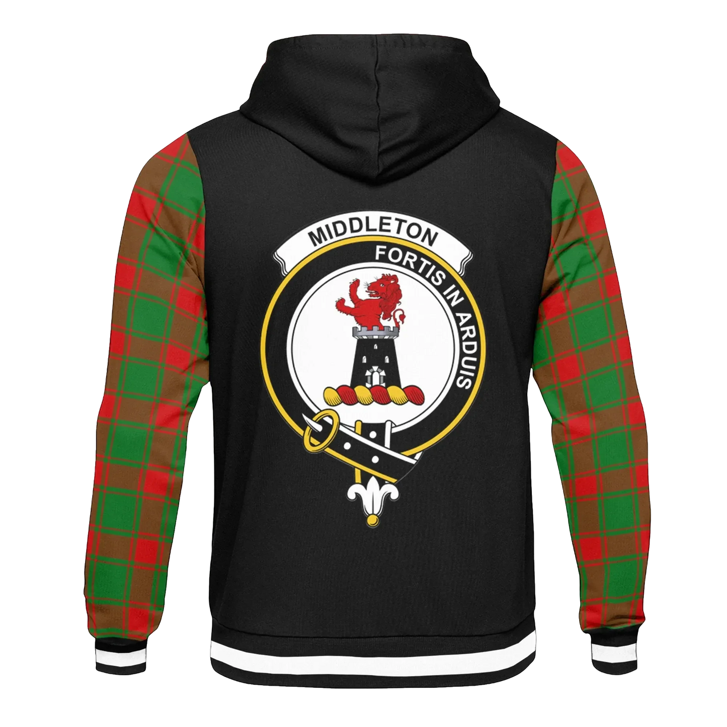 Printivon Middleton Tartan All Over Print Hoodie