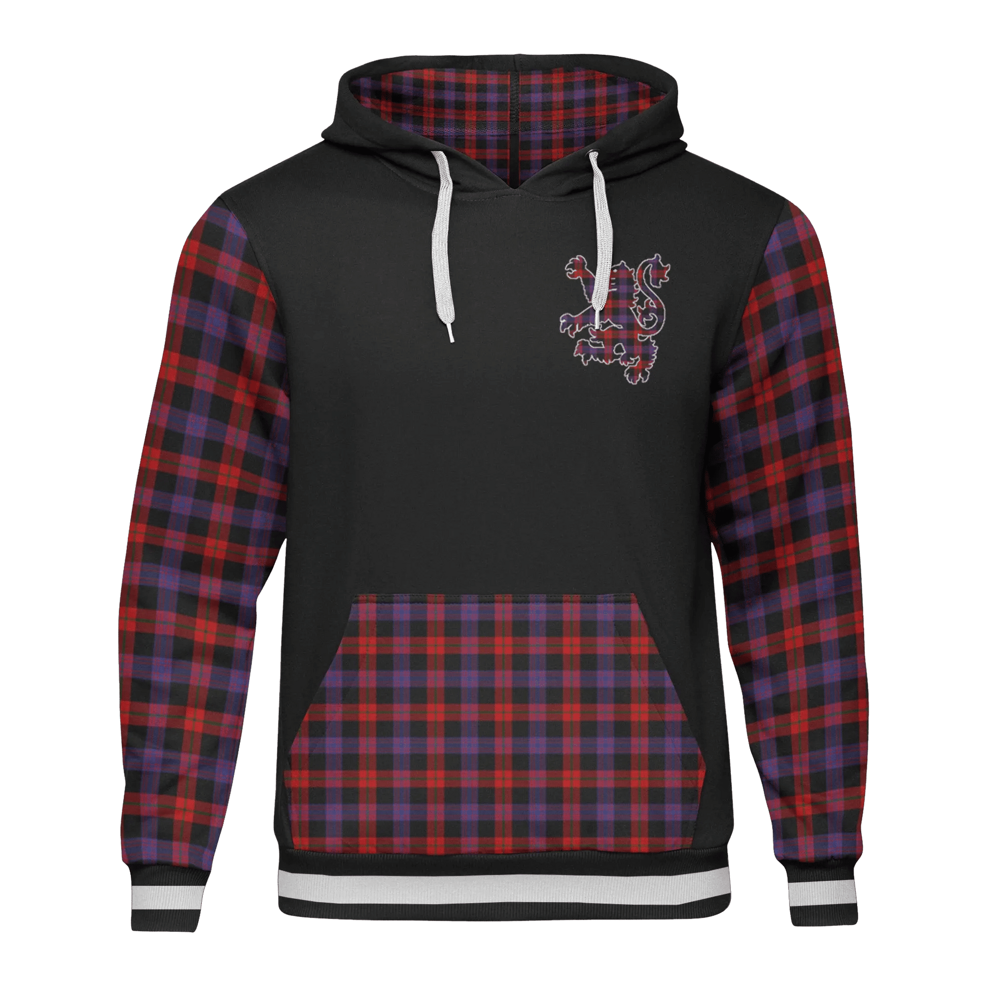 Printivon Brown Tartan All Over Print Hoodie