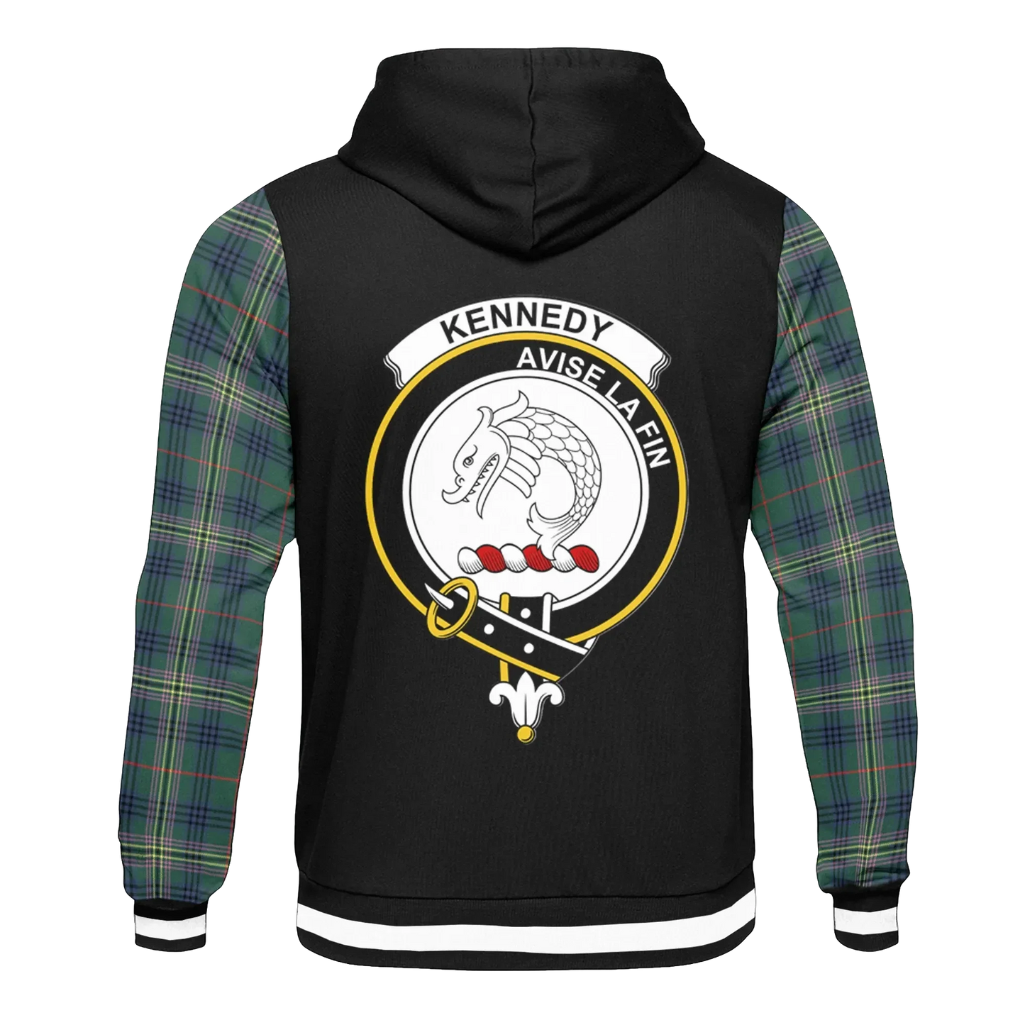 Printivon Kennedy Tartan All Over Print Hoodie
