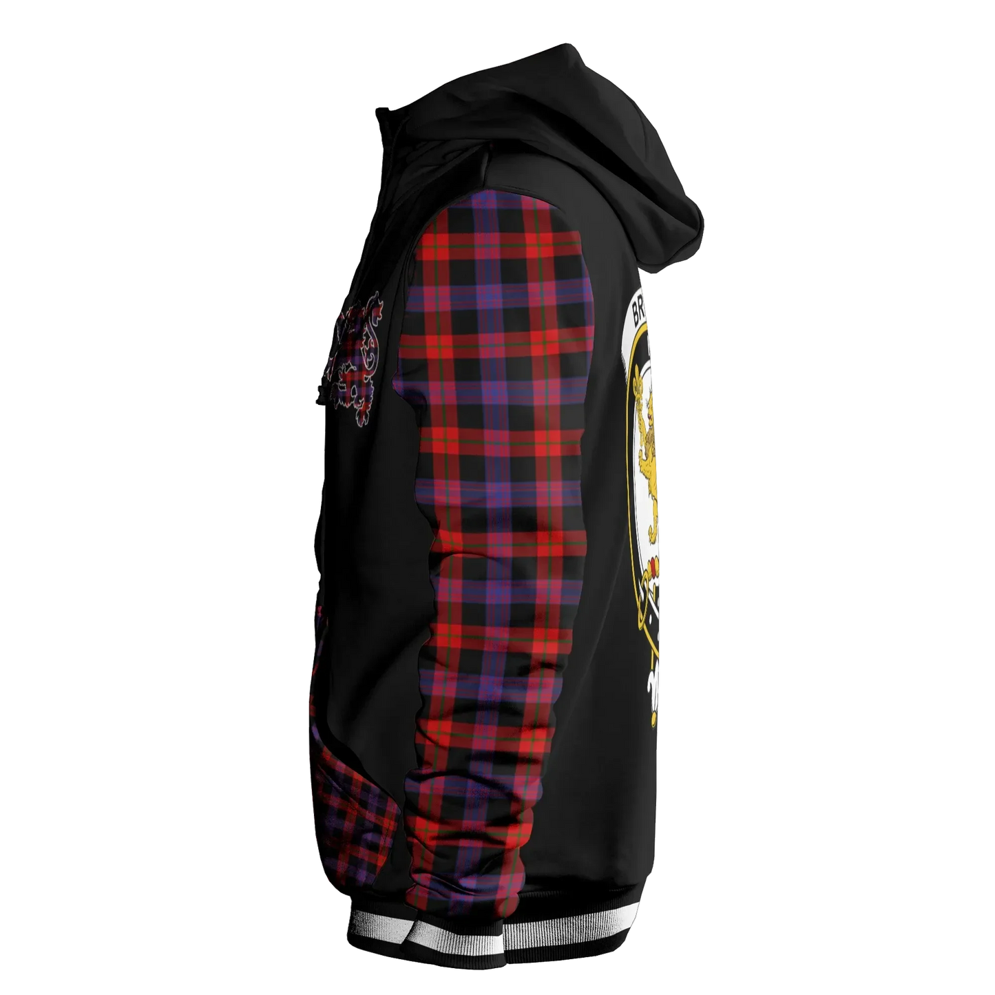 Printivon Brown Tartan All Over Print Hoodie