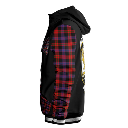 Printivon Brown Tartan All Over Print Hoodie