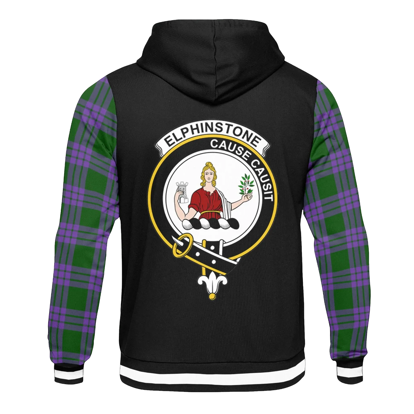Printivon Elphinstone Tartan All Over Print Hoodie