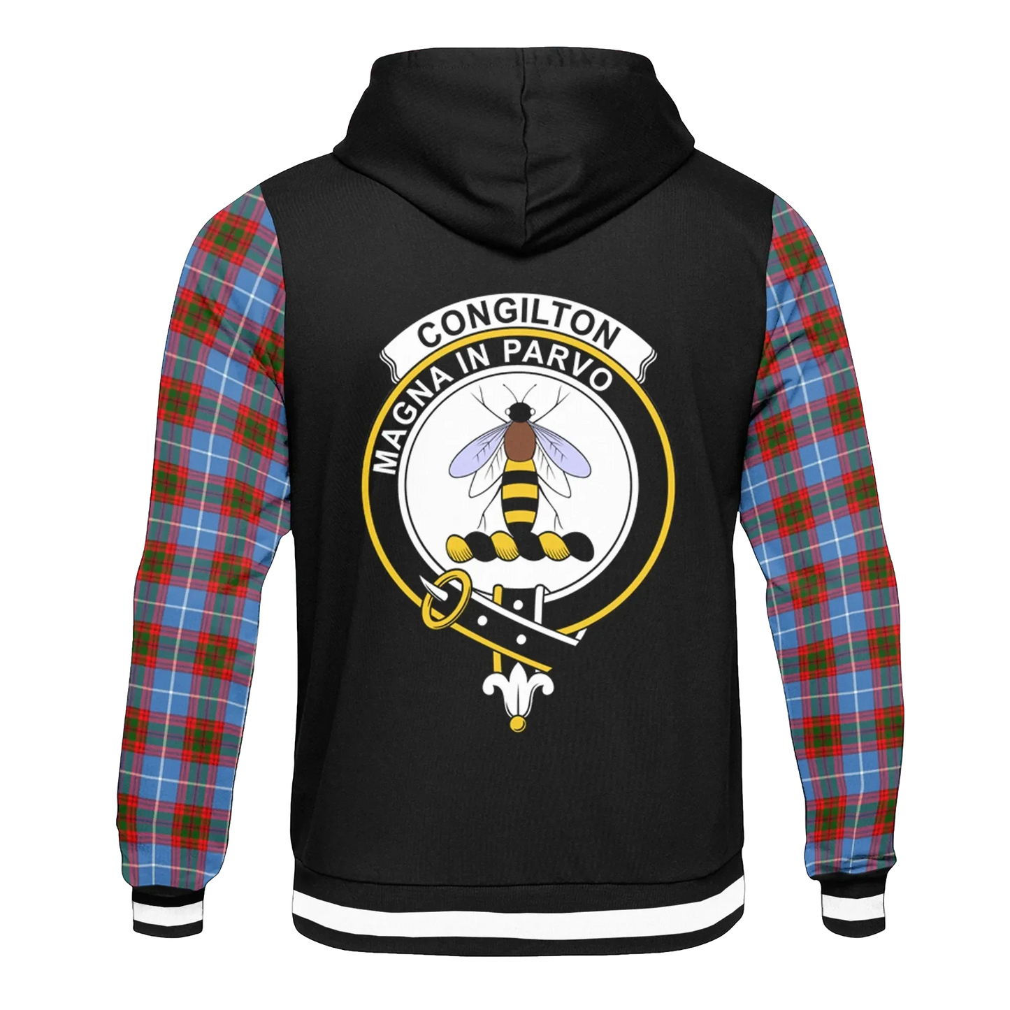 Printivon Congilton Tartan All Over Print Hoodie