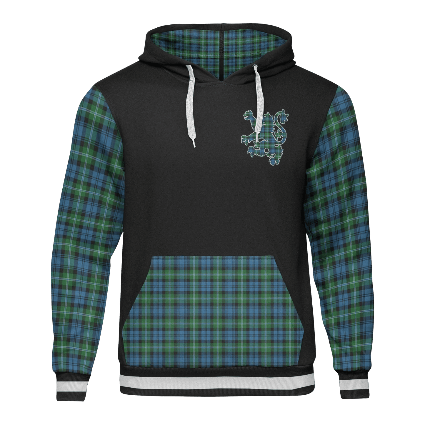 Printivon Lyon Tartan All Over Print Hoodie