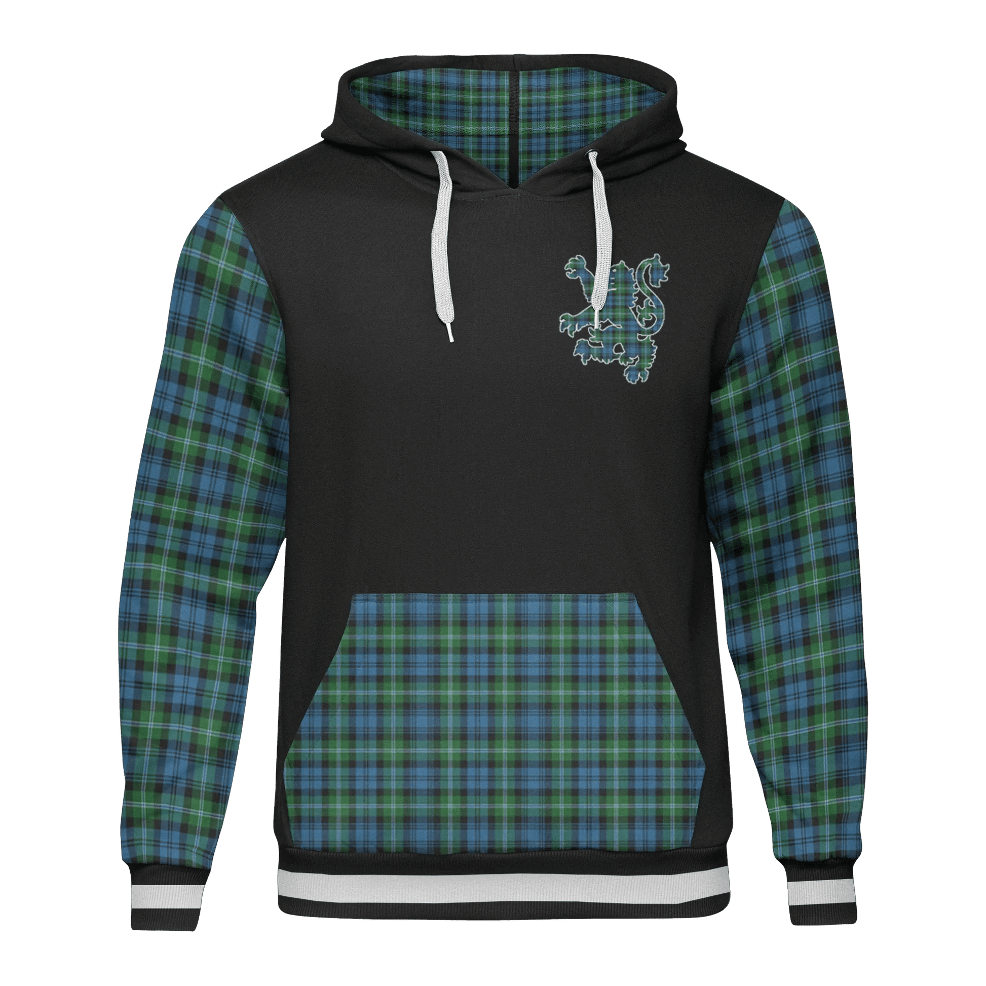 Printivon Lyon Tartan All Over Print Hoodie