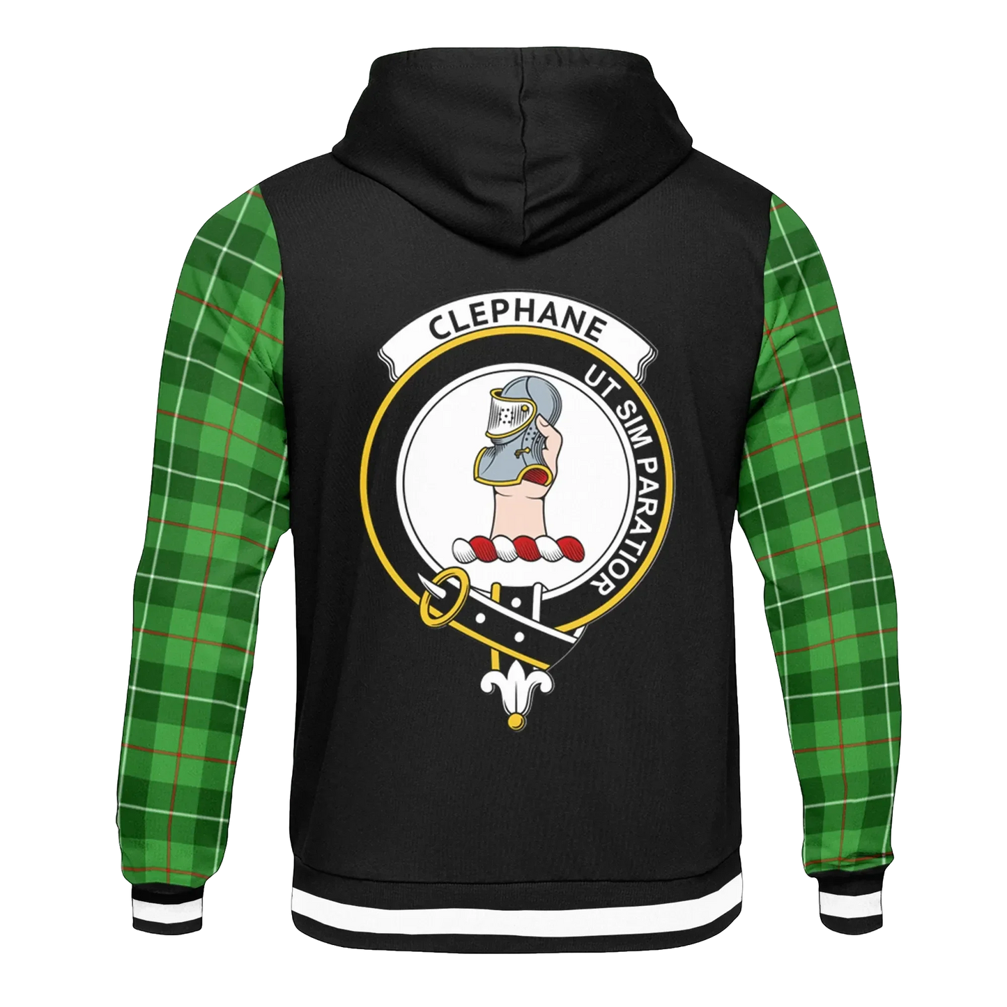 Printivon Clephane Or Clephan Tartan All Over Print Hoodie