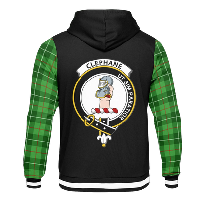 Printivon Clephane Or Clephan Tartan All Over Print Hoodie