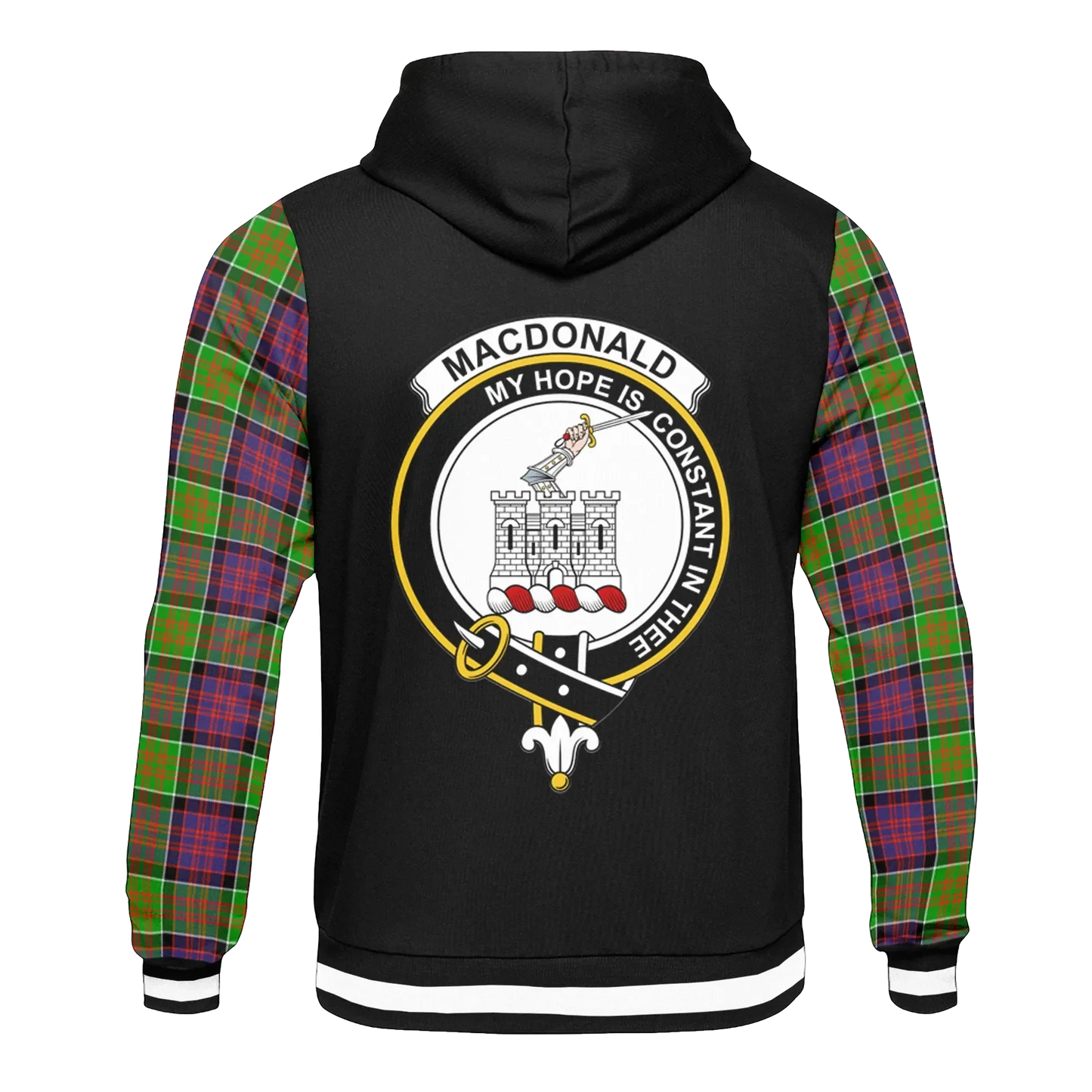 Printivon Macdonald Clan Ranald Tartan All Over Print Hoodie