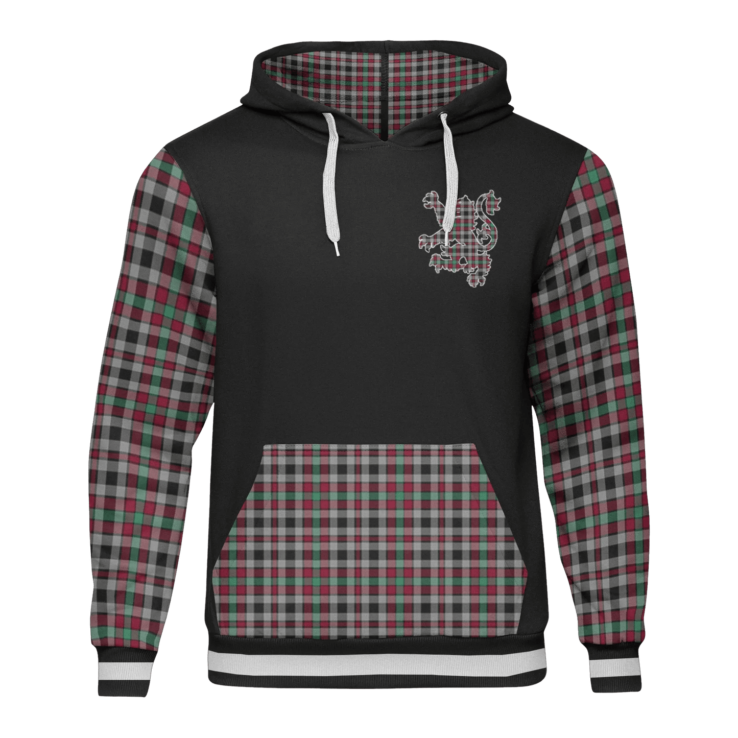Printivon Borthwick Tartan All Over Print Hoodie