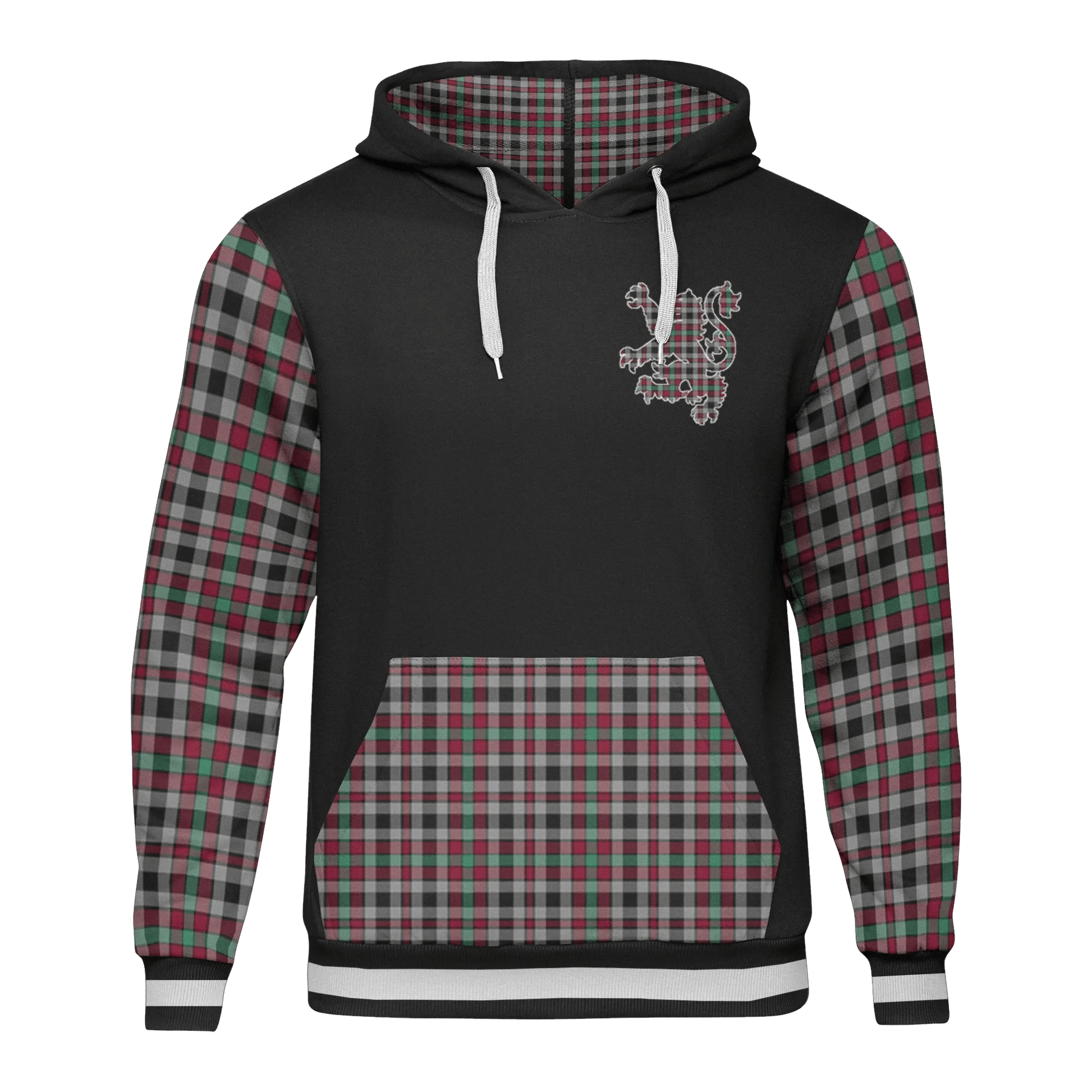 Printivon Borthwick Tartan All Over Print Hoodie