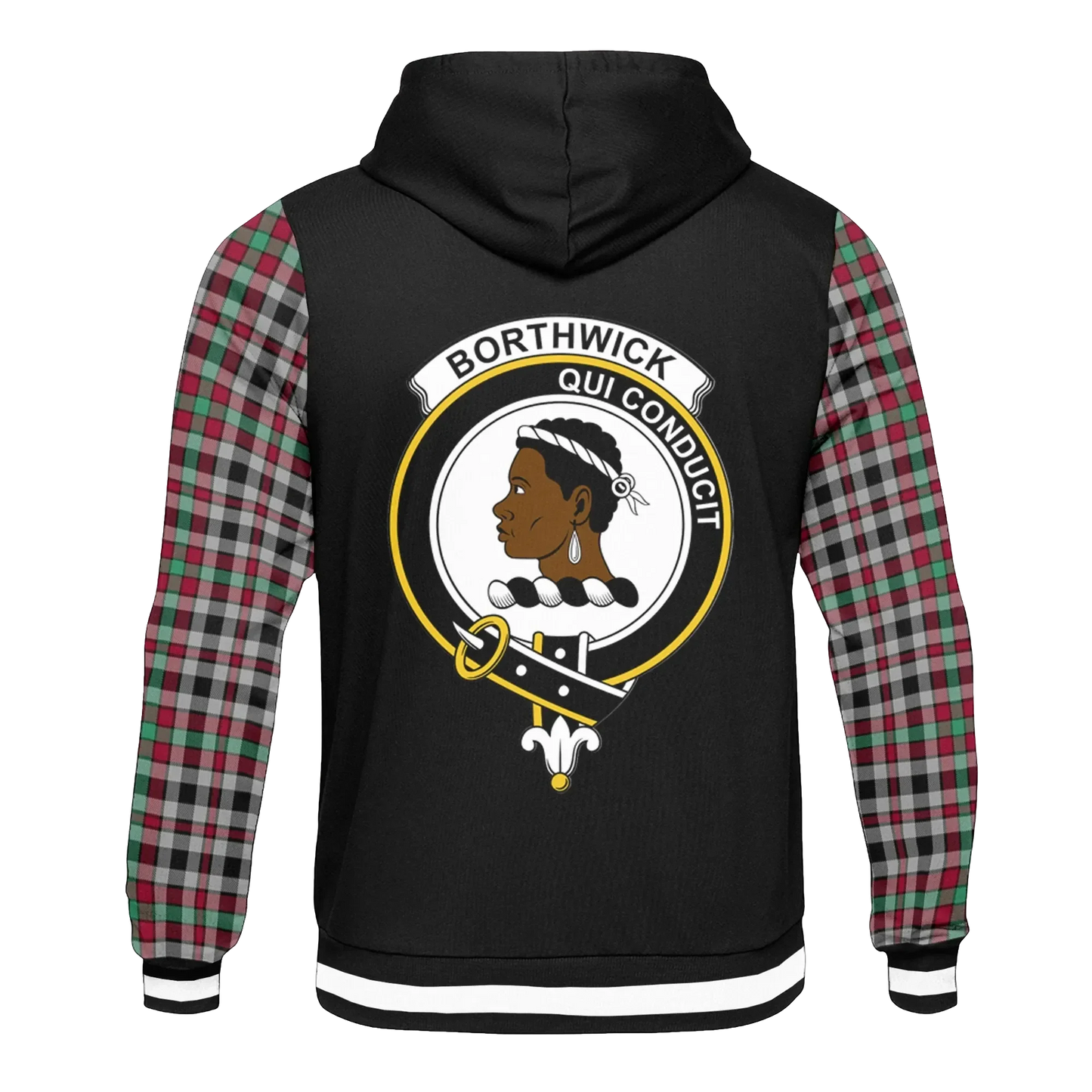 Printivon Borthwick Tartan All Over Print Hoodie