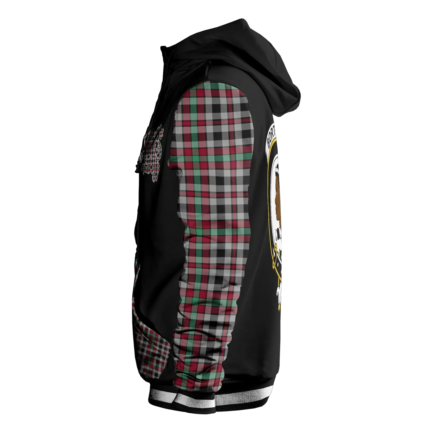 Printivon Borthwick Tartan All Over Print Hoodie