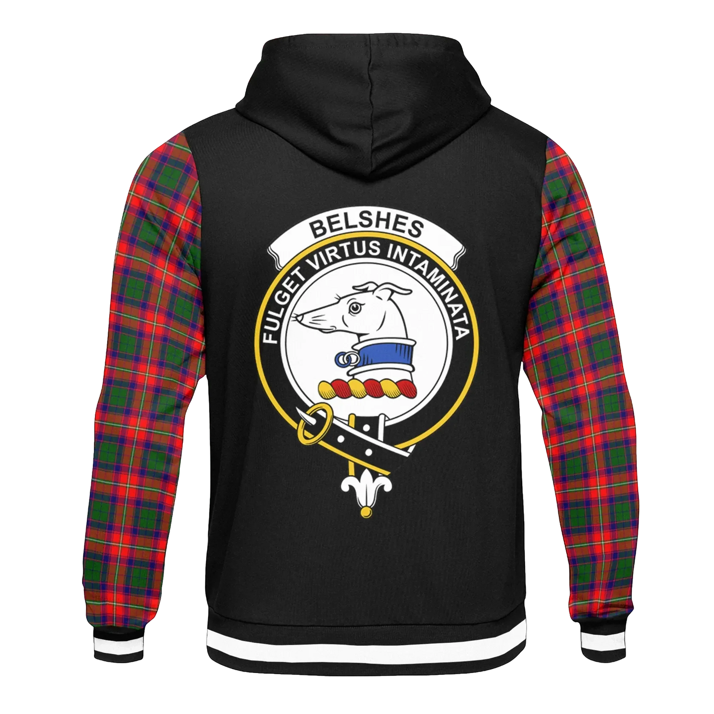 Printivon Belshes Tartan All Over Print Hoodie