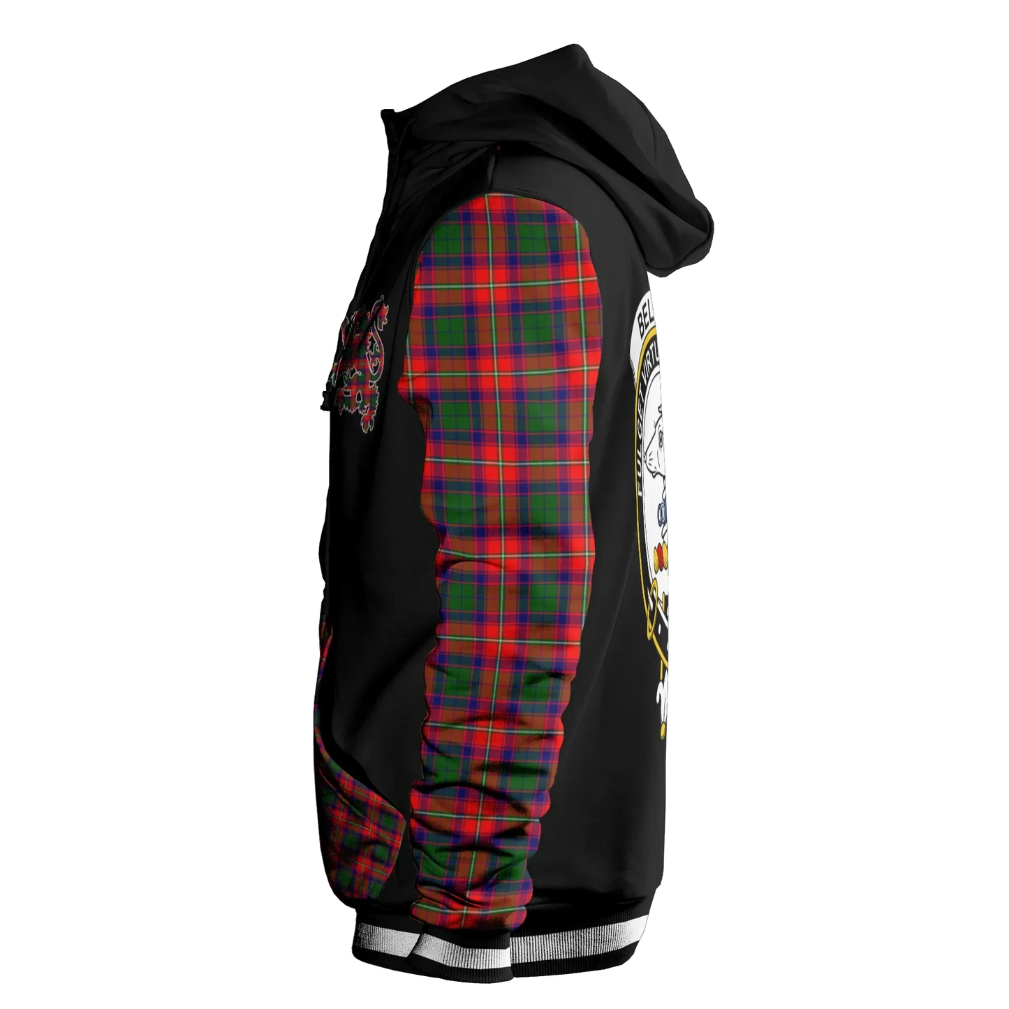 Printivon Belshes Tartan All Over Print Hoodie