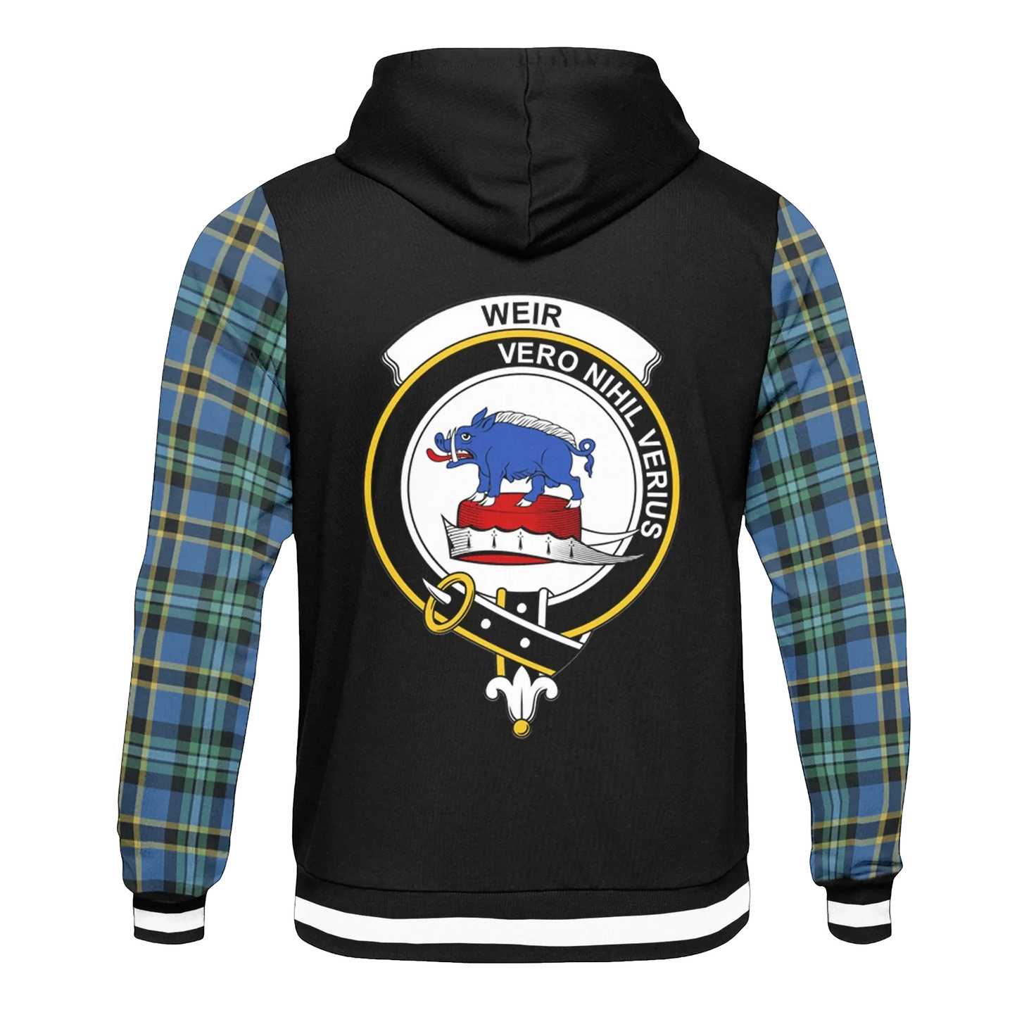 Printivon Weir Tartan All Over Print Hoodie