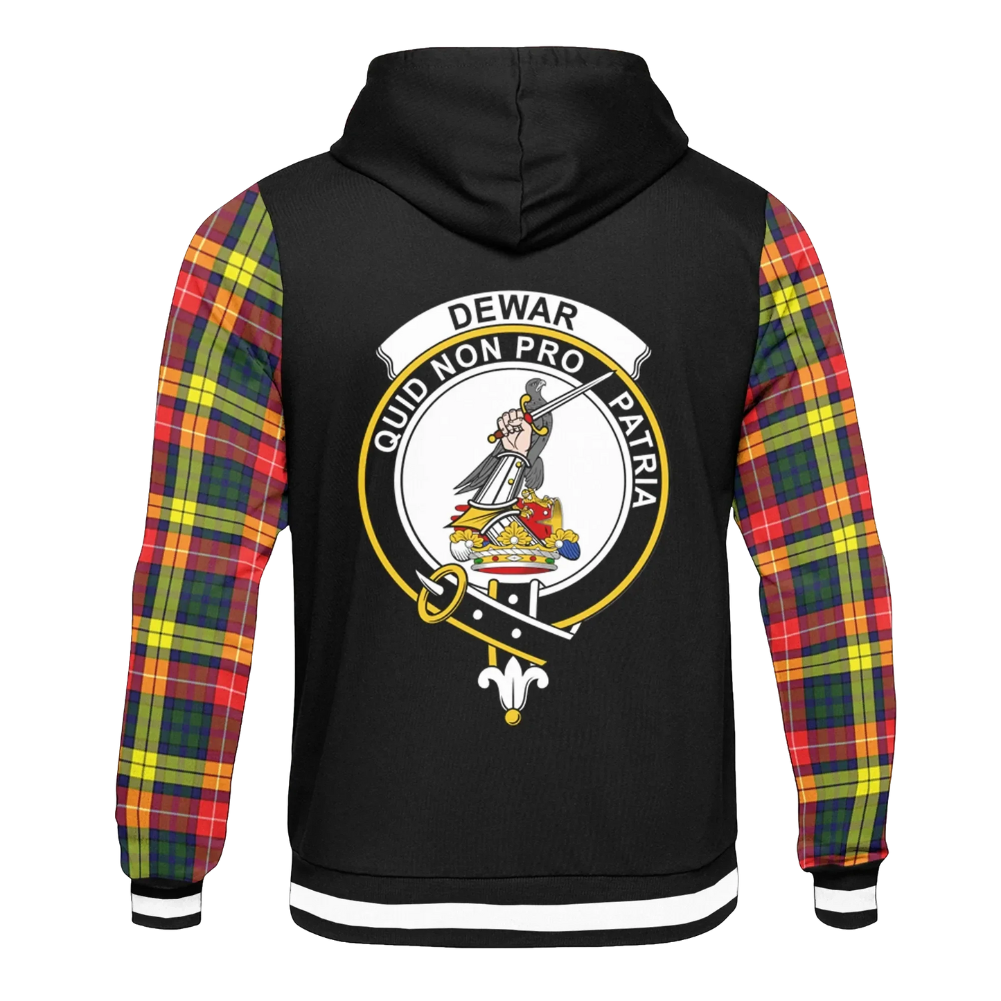 Printivon Dewar Tartan All Over Print Hoodie