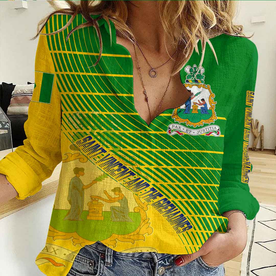 Clothing Saint Vincent and the Grenadines Sporty Style Women's Casual Shirt