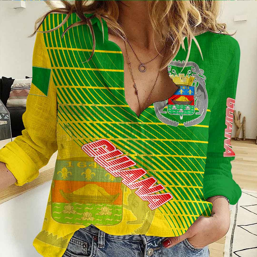 Clothing Guiana Sporty Style Women's Casual Shirt