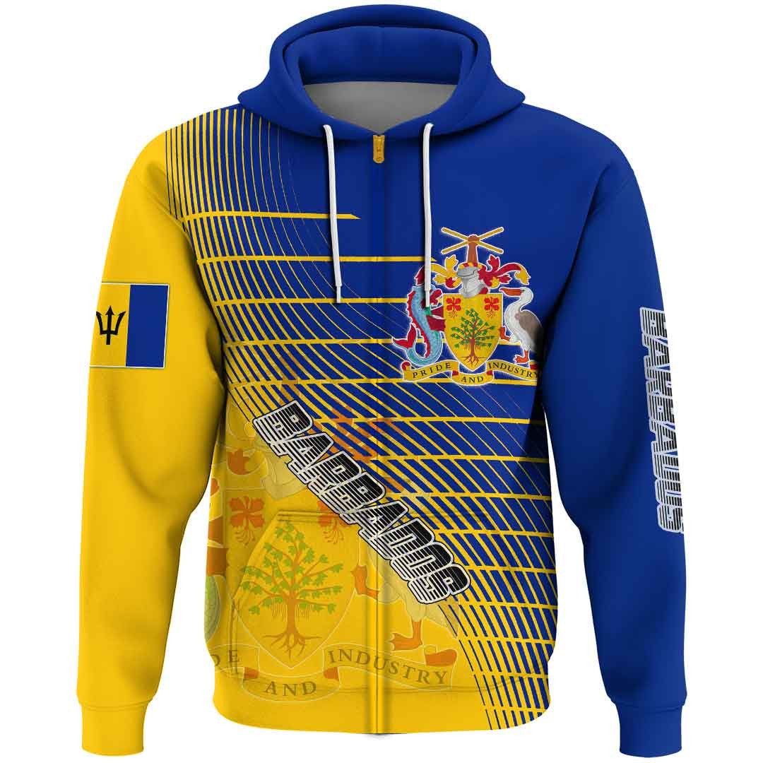 Clothing Barbados Zip Hoodie Sporty Style