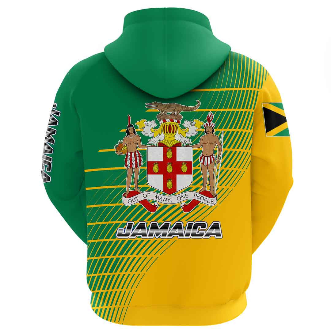 Clothing Jamaica Zip Hoodie Sporty Style