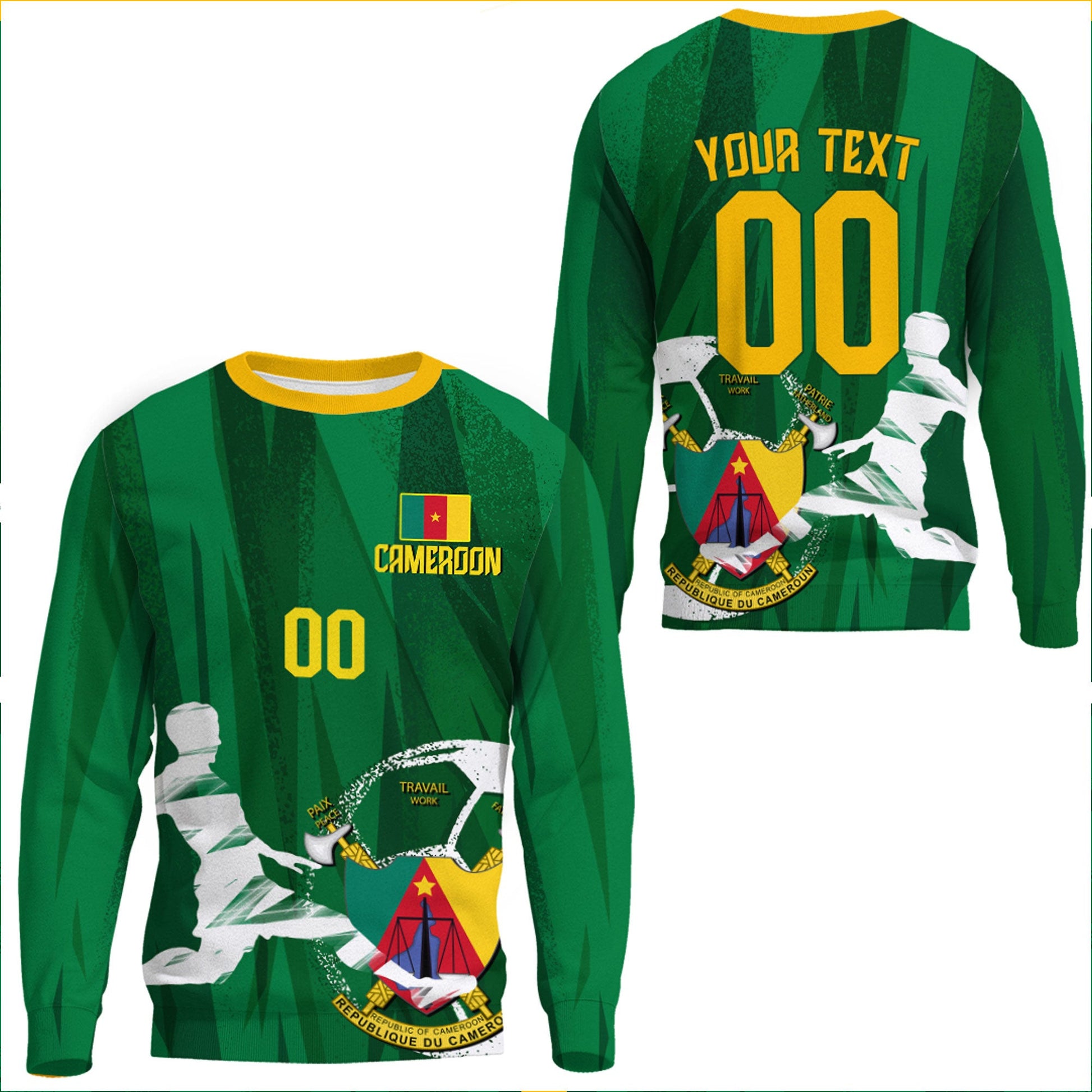 Clothing Custom Cameroon Football Fan Sweatshirts