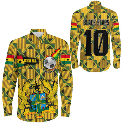 Clothing Ghana Football Long Sleeve Button Shirt