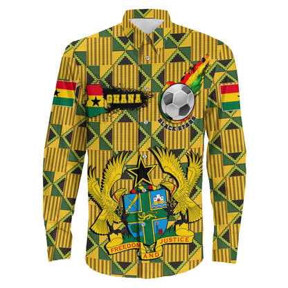Clothing Ghana Football Long Sleeve Button Shirt