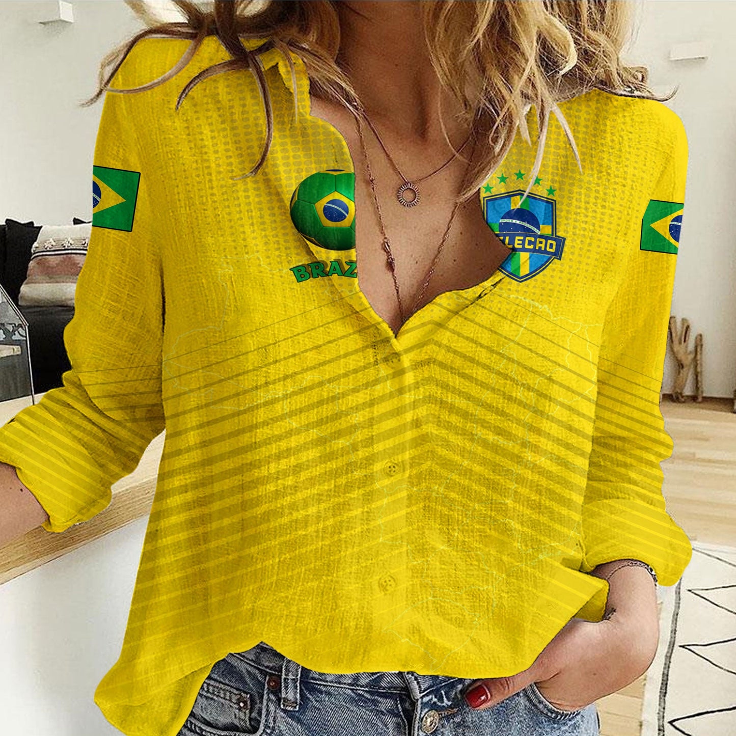 Clothing Brazil Sport Women Casual Shirt