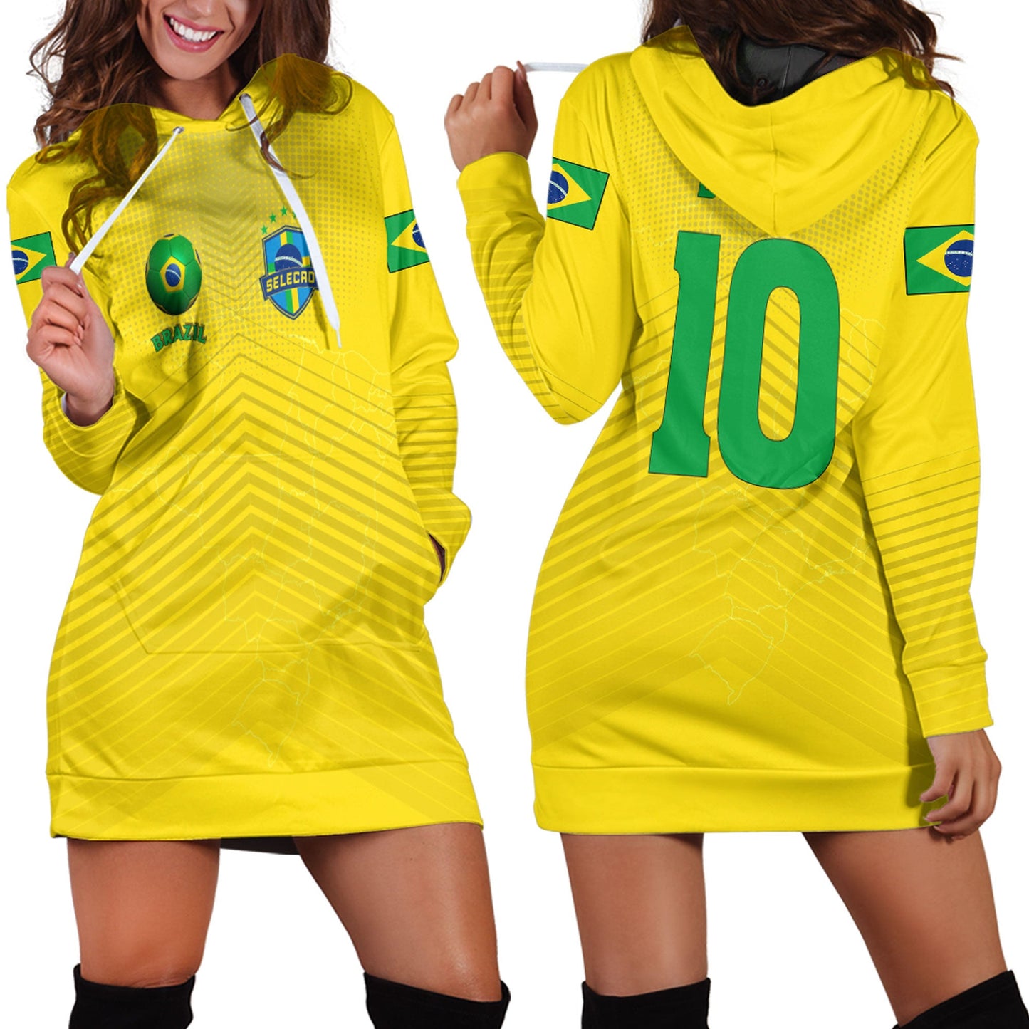 Clothing Brazil Sport Hoodie Dress