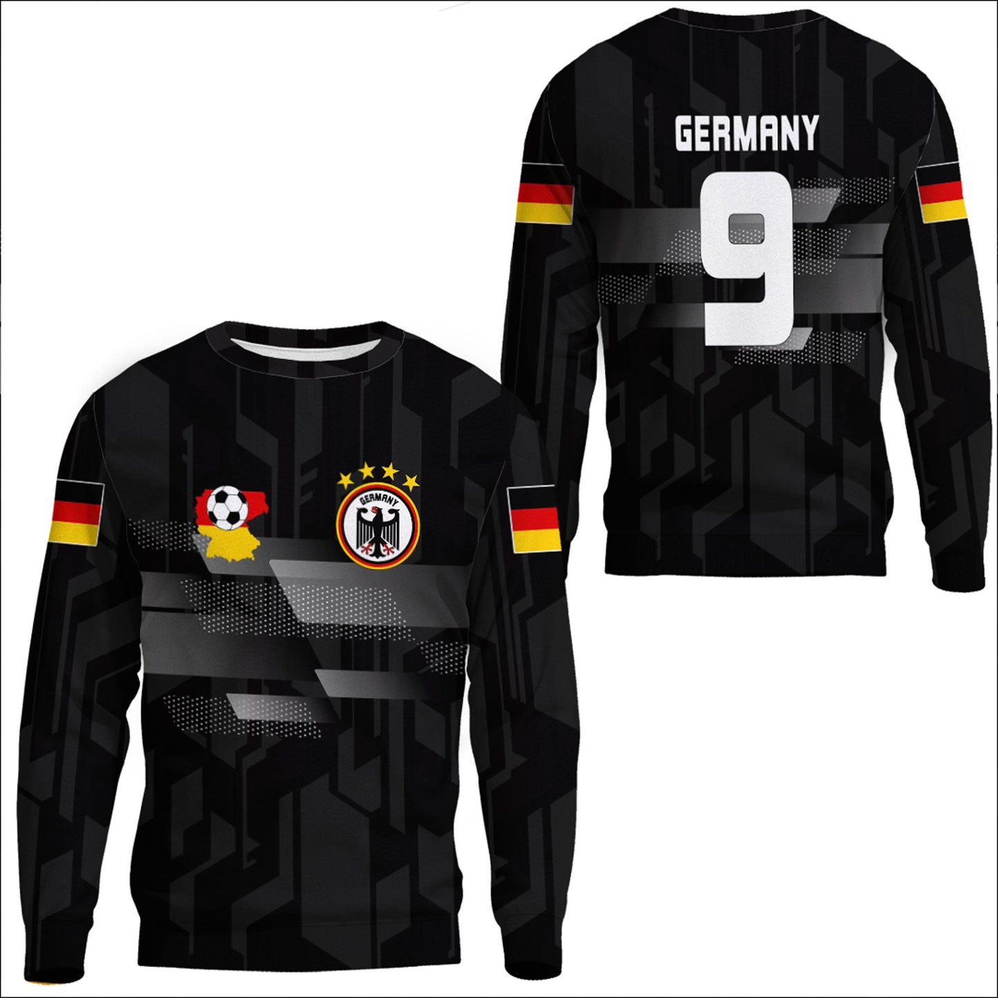 Clothing Germany Sport Black Sweatshirts