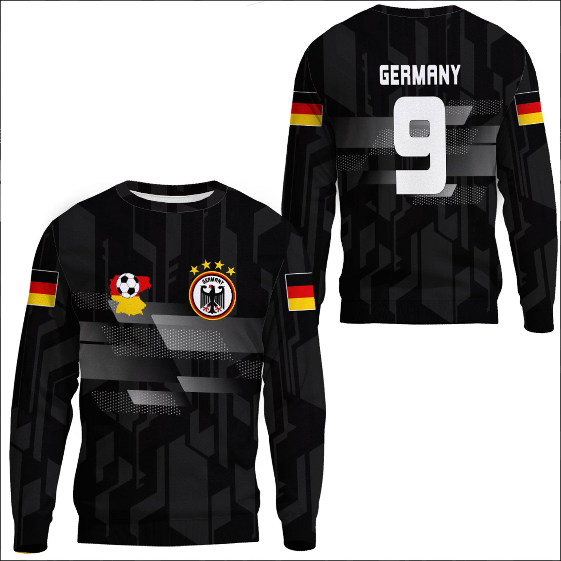 Clothing Germany Sport Black Sweatshirts