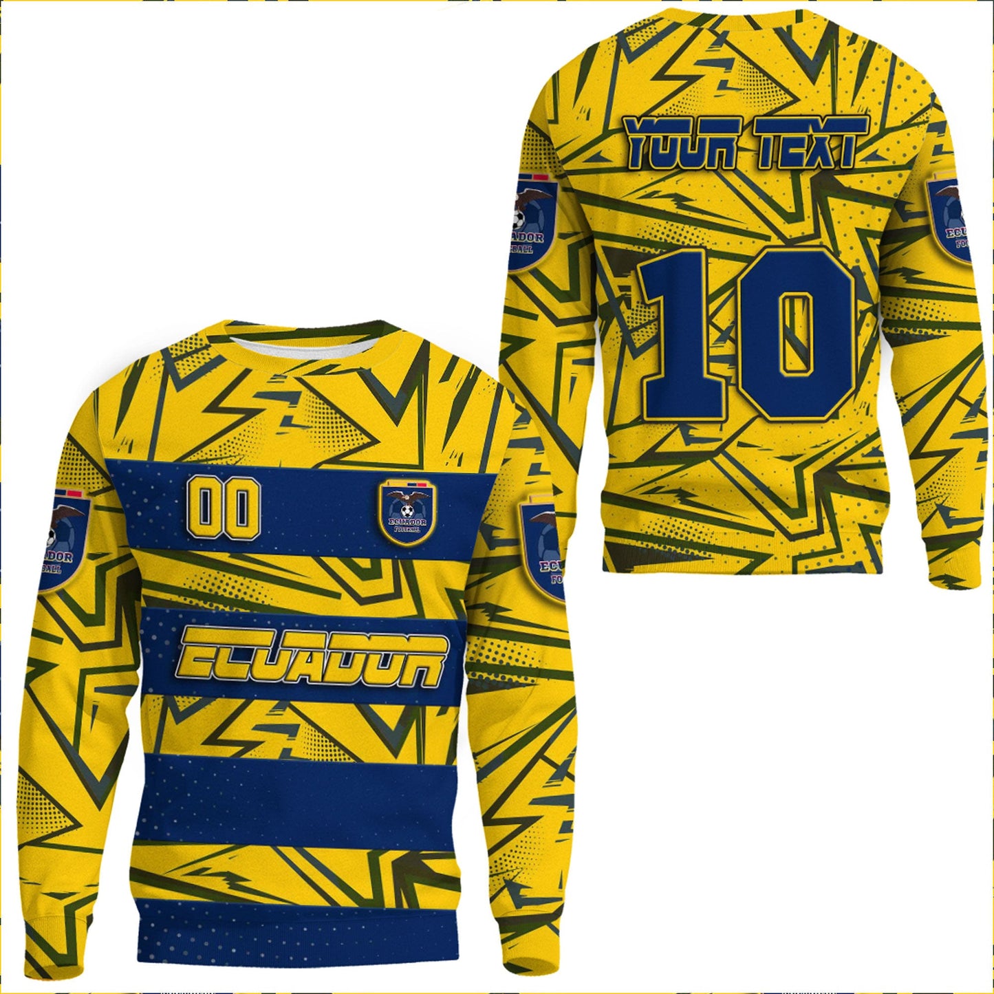 Clothing Ecuador Pattern Sport Sport Sweatshirts