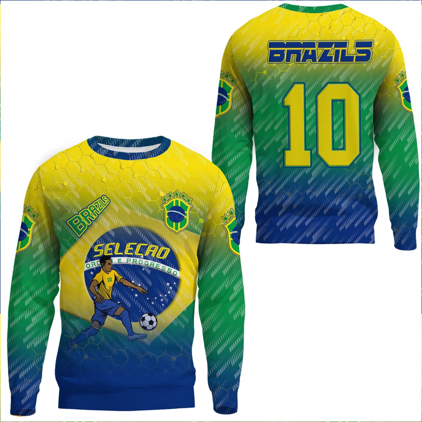 Clothing Brazils Gradiant Sporty Style Sweatshirts
