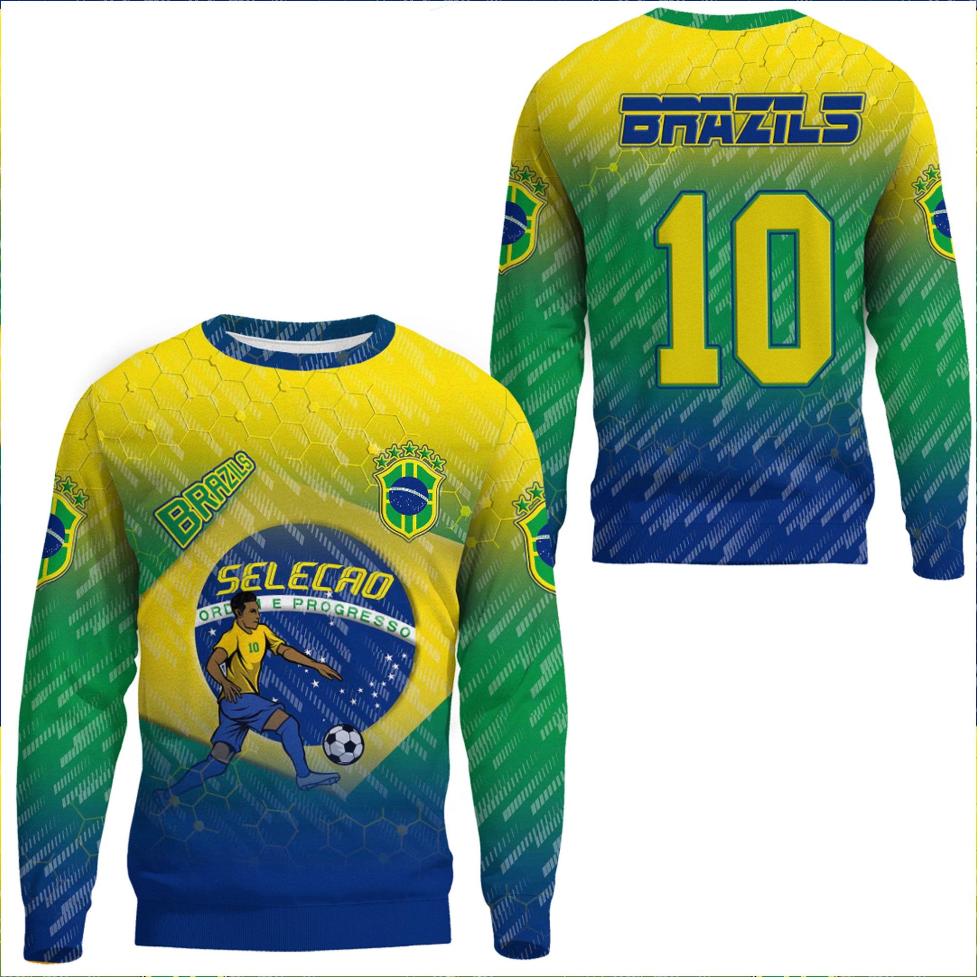 Clothing Brazils Gradiant Sporty Style Sweatshirts