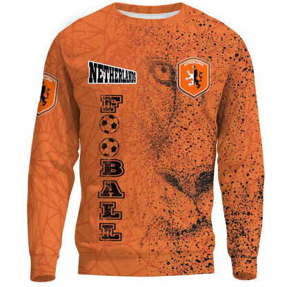 Clothing Netherlands Lion Style Football Sweatshirts