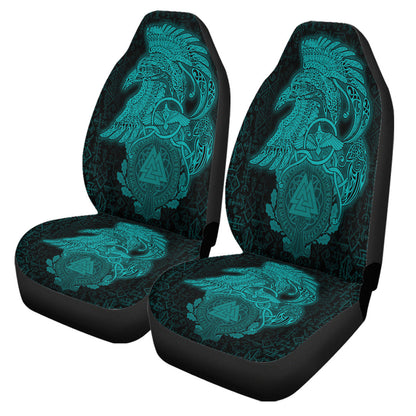Car Seat Covers Raven Celtic Turquoise Viking Car Seat Covers