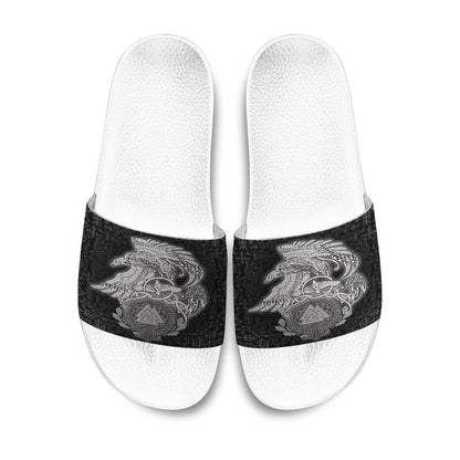 Slide Sandals Raven Celtic Viking Slide Sandals