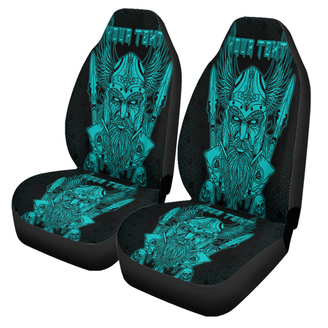 Car Seat Covers Custom Odin And Raven Turquoise Viking Car Seat Covers