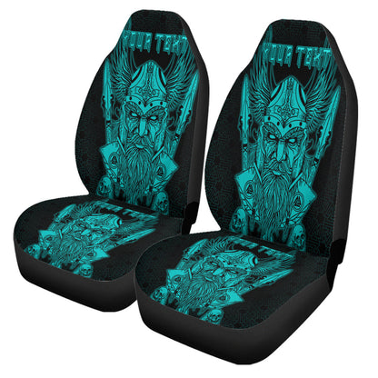 Car Seat Covers Custom Odin And Raven Turquoise Viking Car Seat Covers